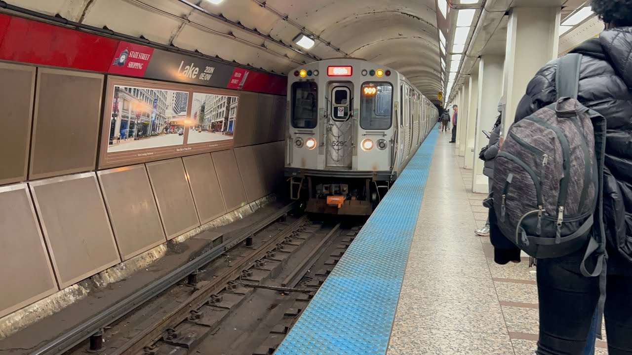 CTA Red Line Ride From Lake To Garfield CTA 5000 Series Bombardier 2009-2015 #5291 11/29/23