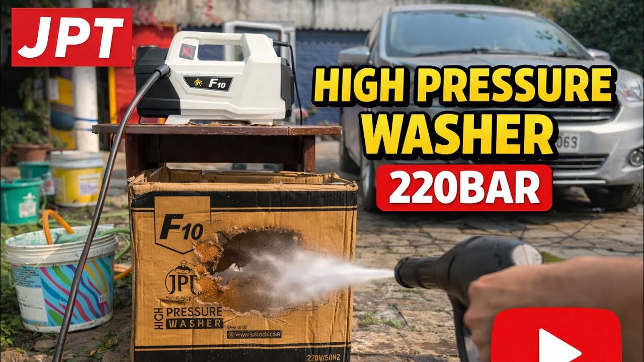 The JPT Heavy Duty F10 Pressure Washer - Unboxing, Features & Real Demo Test