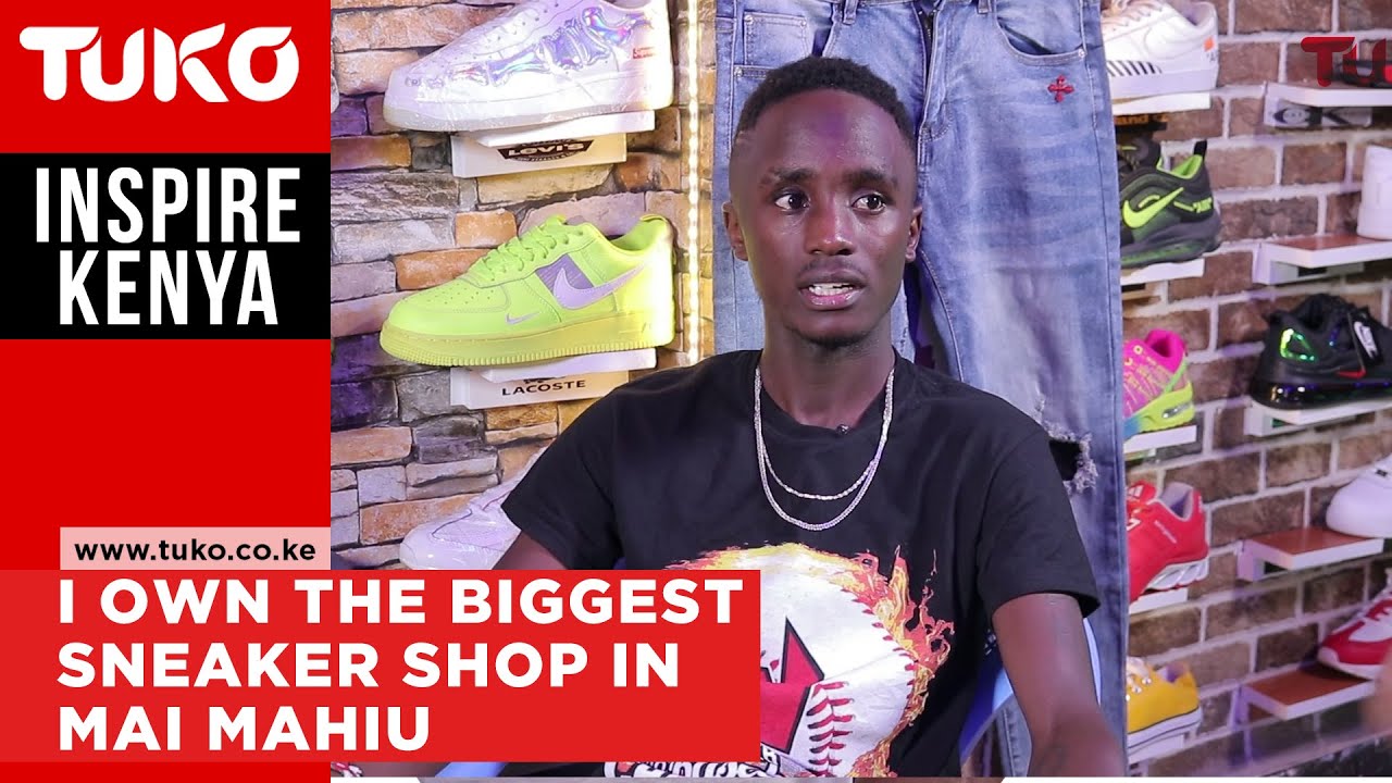 His Father gave up on him but his mother believed in his vision now he owns a sneaker shop | Tuko TV