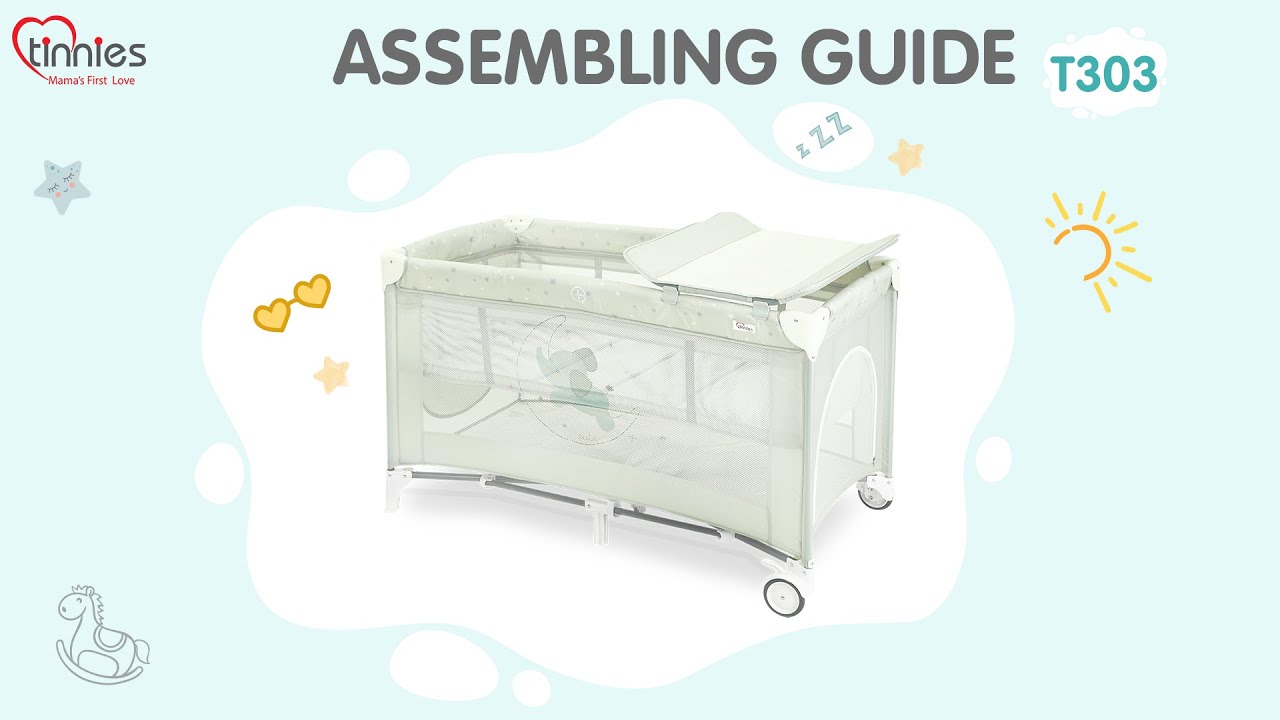 Tinnies | Playpen | Newborn Bassinet with Changing Station | Assembling