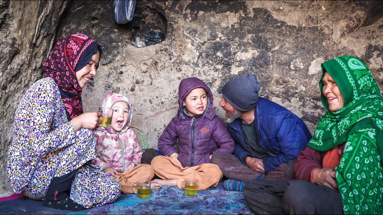 Village Life Bliss - Cooking in an Afghan Cave with Grandparents & Grandkids