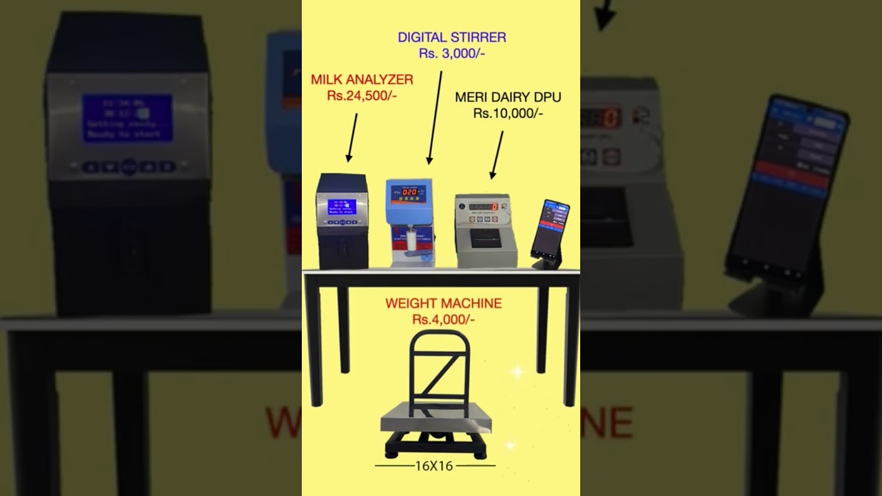 Meri dairy AMCU with Lactoscan Milk analyzer