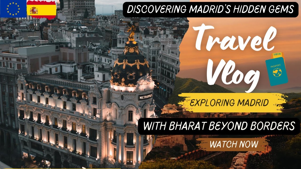 Spain Travel Vlog Hindi 2024 | Indian In Spain Madrid | A Day In Spain In Hindi | Parks