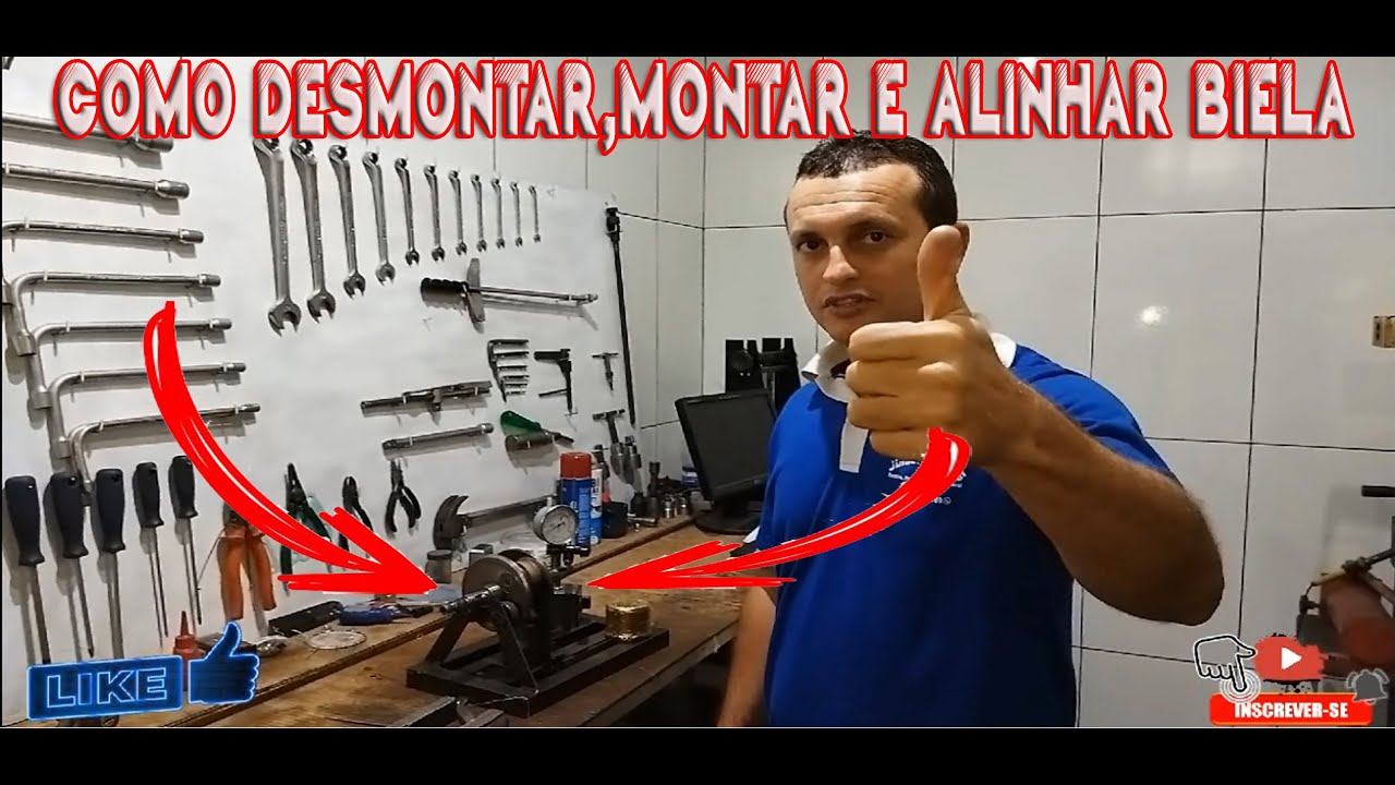 COMO DESMONTAR, MONTAR E ALINHAR BIELA  (Parte 2)