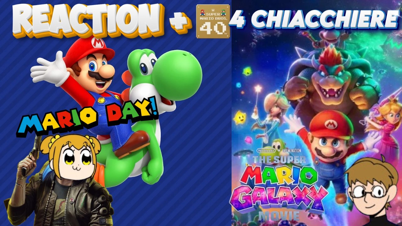 REACTION Trailer Super Mario Galaxy + MAR10 DAY Annunci e talk con @FabioDenver
