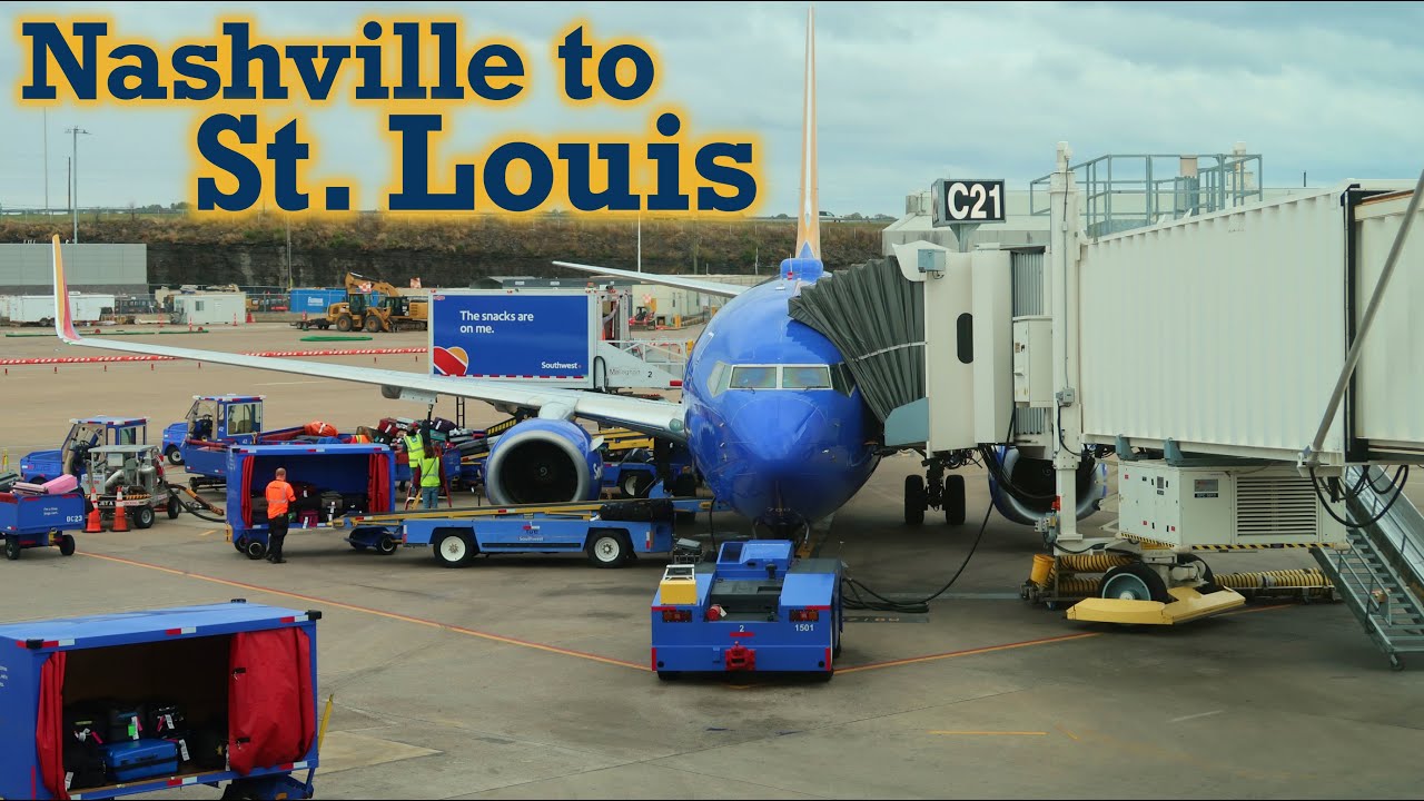 Full Flight: Southwest Airlines B737-700 Nashville to St. Louis (BNA-STL)