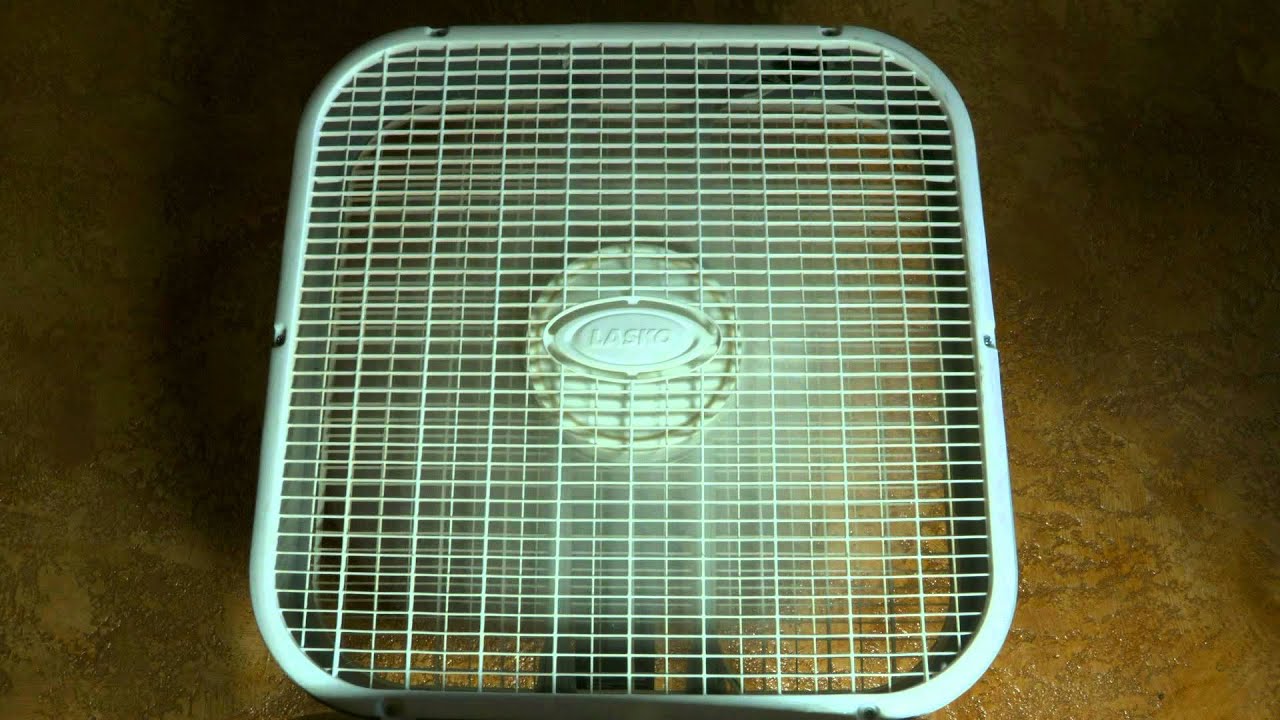 8hr Box Fan on Low Speed  