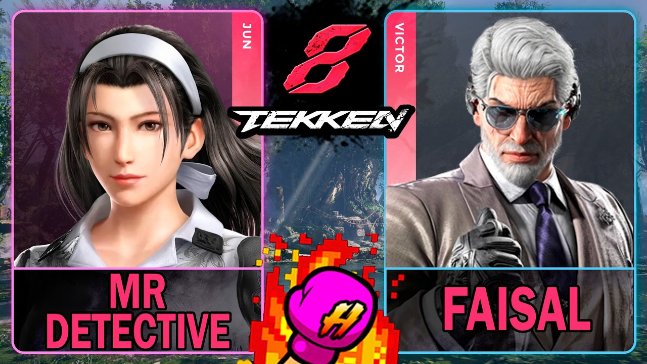 Tekken 8 Mr Detective (JUN) VS Faisal (VICTOR)🥊 鉄拳8🥊4K 60ᶠᵖˢ🥊T8🥊TK8 #tekken