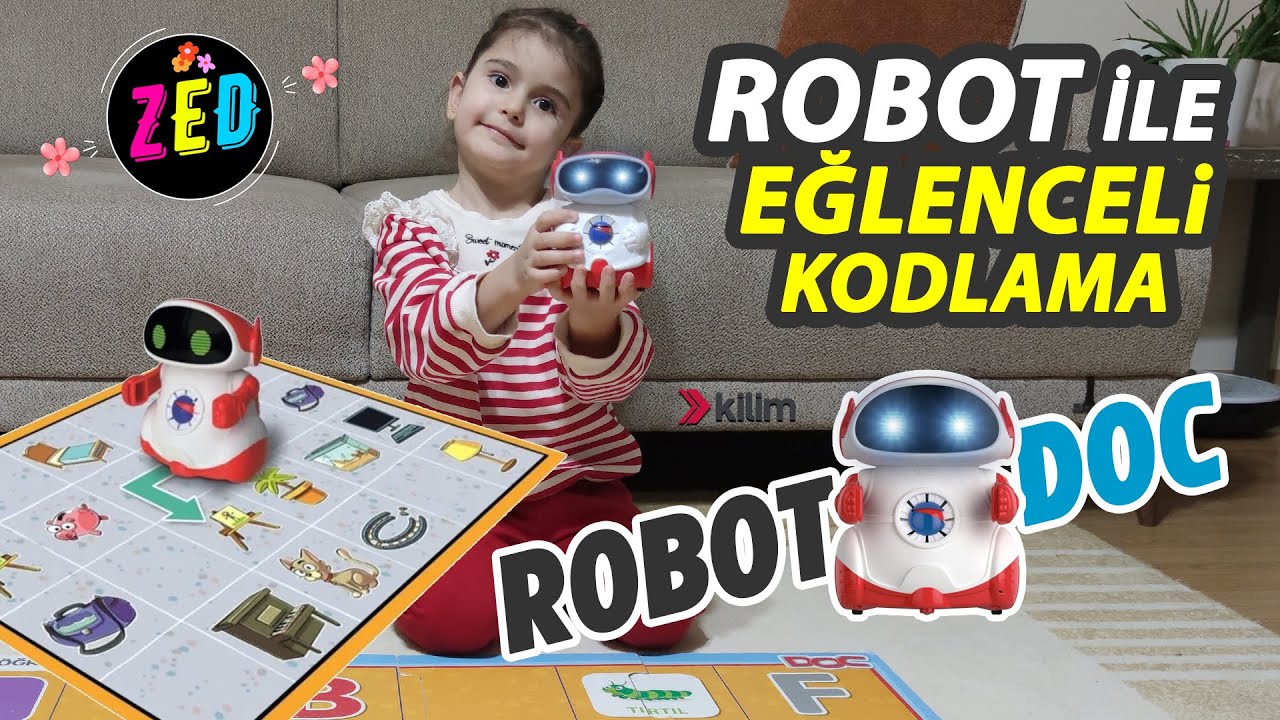 KODLAMA ROBOTU İLE KODLAMA ÖĞRENİYORUM #doc #zeynepela #kayseri #4yaşetkinlik #oyun #kodlamarobotu