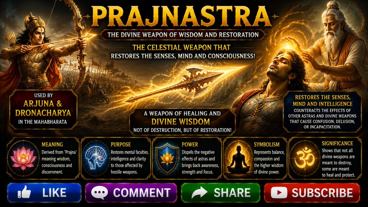 Astra Weaponry in Ancient times :The Benevolent Prajnastra A Celestial Weapon of Restoration