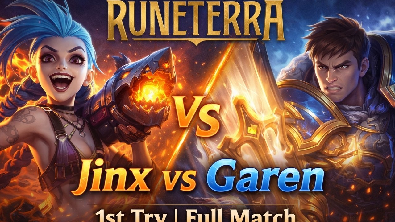 Legends of Runeterra – Jinx vs Garen | 1st Try | Full Match