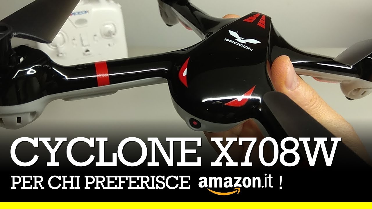 CYCLONE X708W - Drone per iniziare, su Amazon! drone per imparare, drone economico su  Amazon