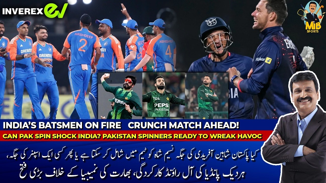 INDIA’S BATSMEN ON FIRE CRUNCH MATCH AHEAD! CAN PAK SPIN SHOCK INDIA?