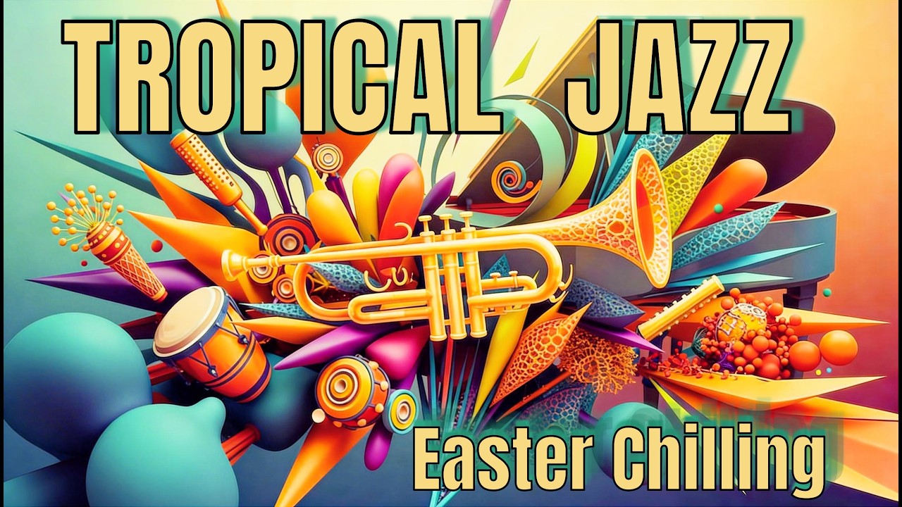 🌴 Tropical Jazz - Easter Chilling 🎺| Sweet Trumpet & Latin Groove | Warm Tropical Jazz Instrumental