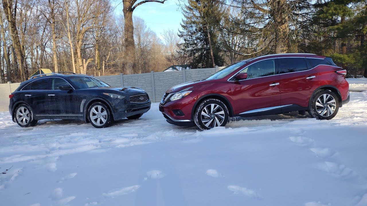 Nissan Murano в снегу | Зимняя серия вождения