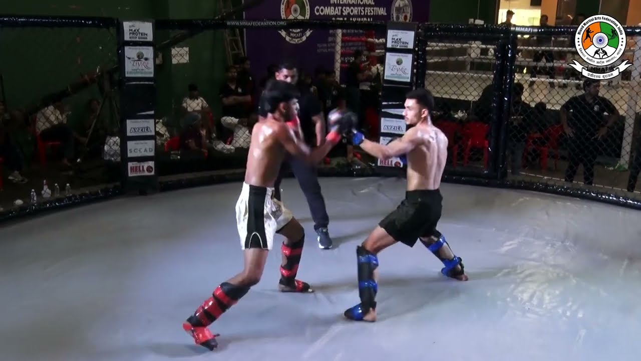 Rudra Singh vs Yogesh Mehra amateur MMA bout at International Combat Sports 2024, org by MMAFI