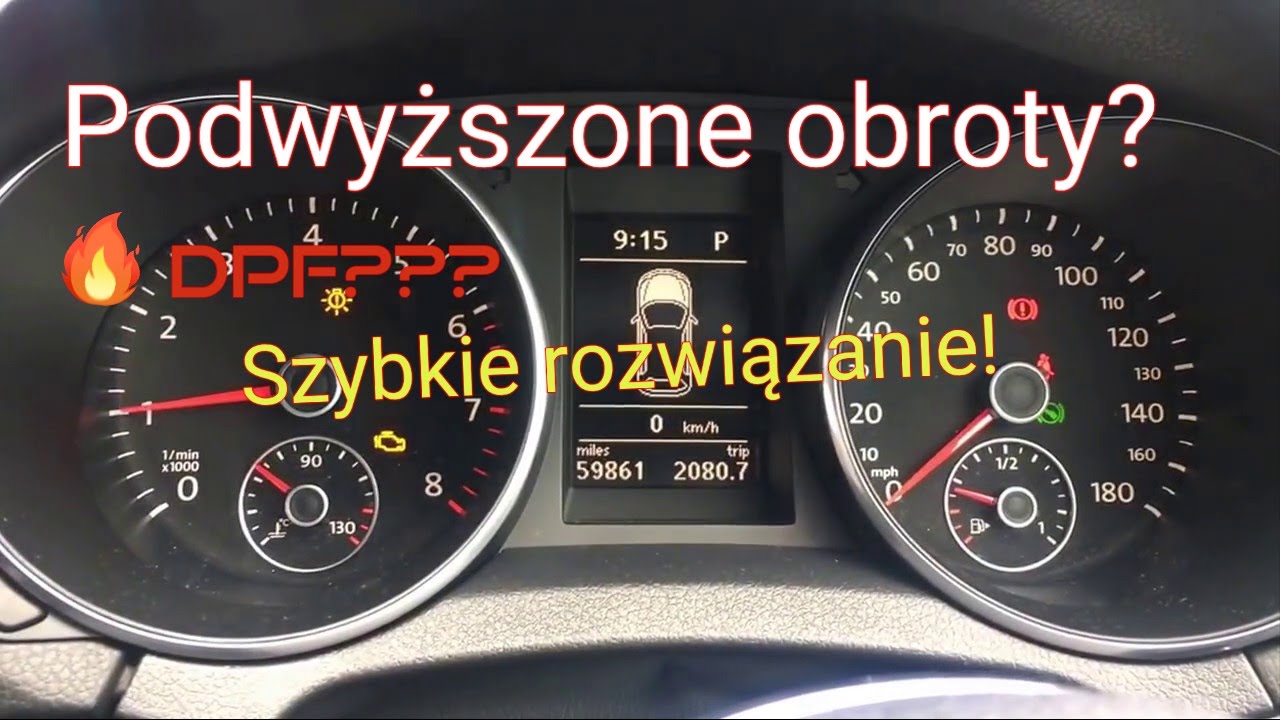 Jak naprawić podwyższone obroty na postoju ? 1000rpm , wypalanie DPF ? 1.6tdi 2.0 SKODA AUDI WV SEAT