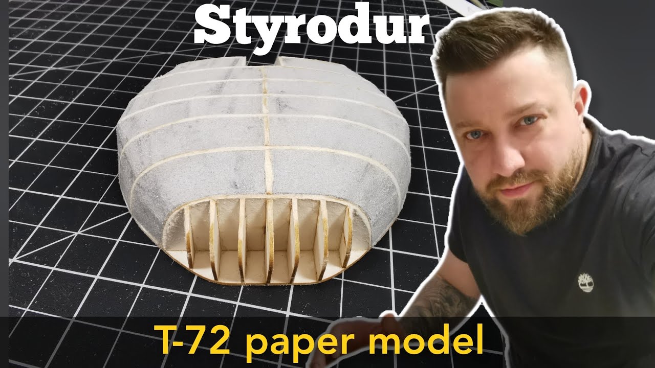 #10 T-72 paper model/ styrodur w kartonie? Musisz to zobaczyć !