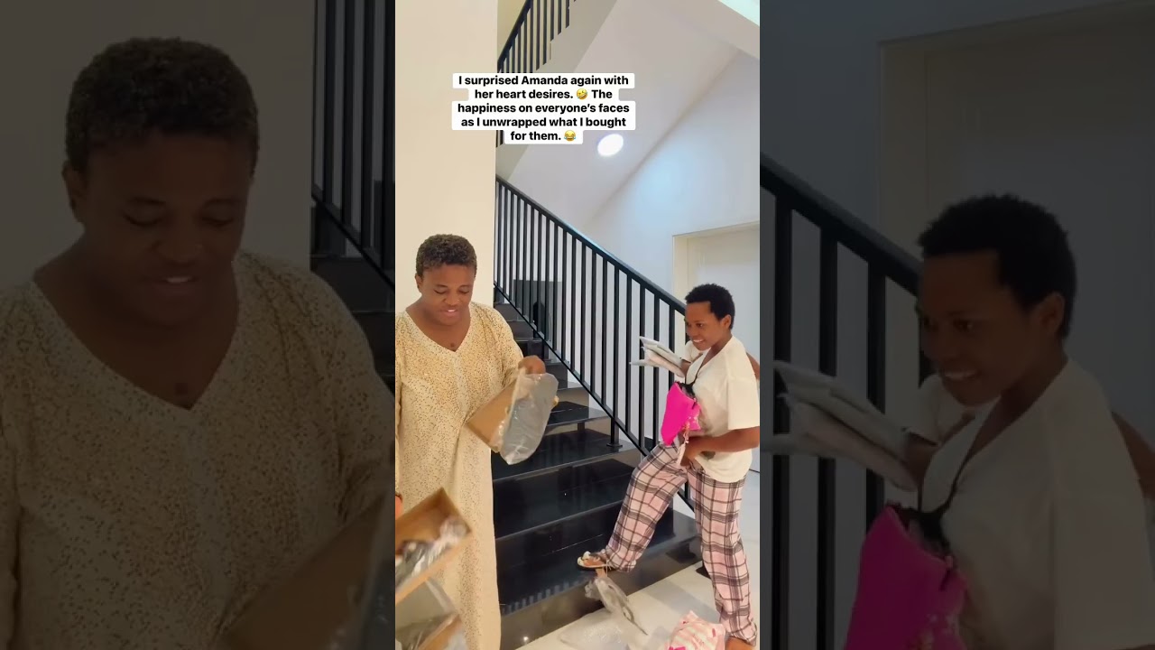 Я снова удивила Аманду, исполнив её заветные желания. 😂 Счастье на лицах всех, когда я развернула...