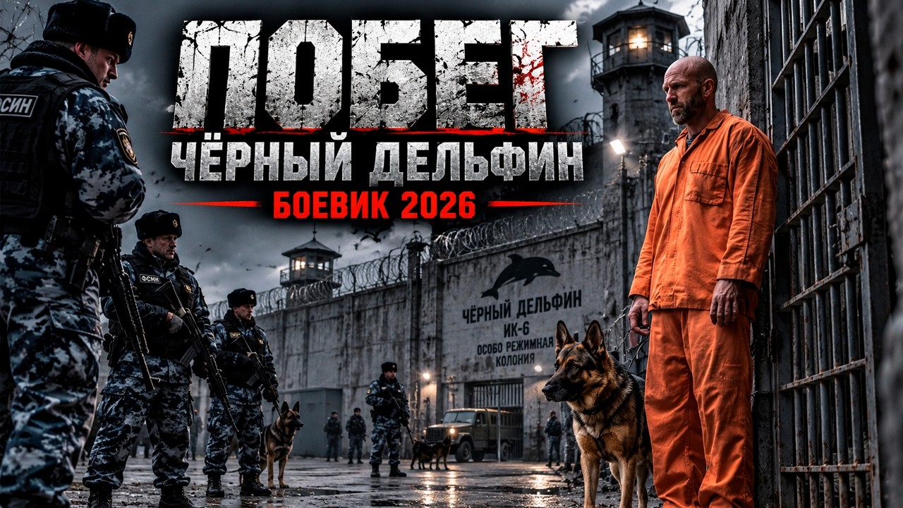 Со сломанной ногой совершает безумный побег из тюрьмы &laquo;Чёрный дельфин&raquo;  | ЗАТВОРНИК БОЕВИК 2026