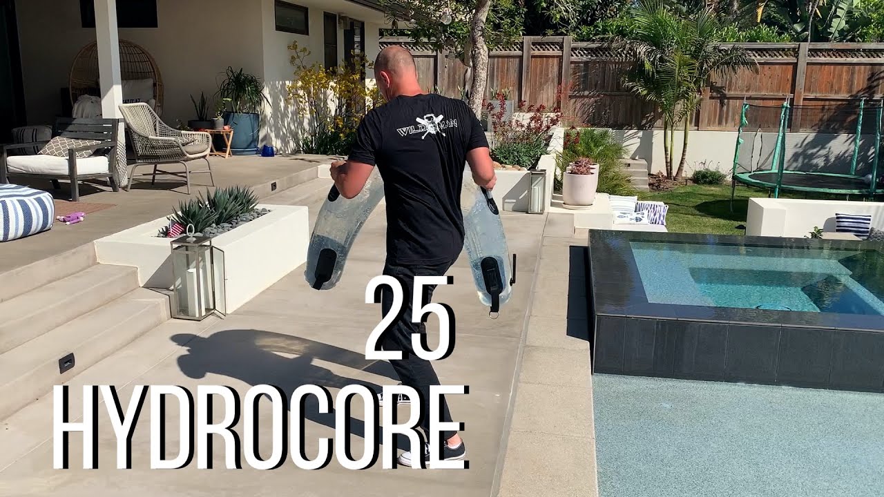 HydroCore 25 standing russian twist with the Kraken experimental water bag
