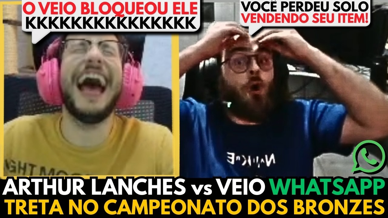 🚨 TRETA NO CBLOW: ARTHUR LANCHES KIKOU O VEIO DO WHATSAPP? TRETA COMPLETA! GREVTHAR REAGE E COMENTA
