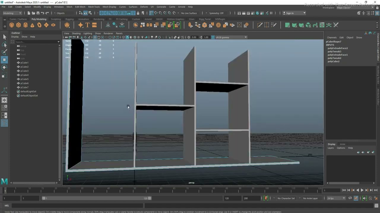 MODELADO PARA PRINCIPIANTES EN MAYA 2020 (mueble)