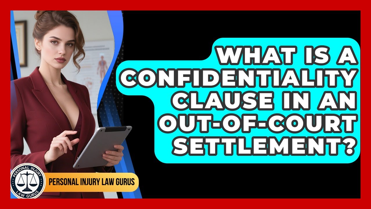 What Is A Confidentiality Clause In An Out-of-court Settlement? - Personal Injury Law Gurus