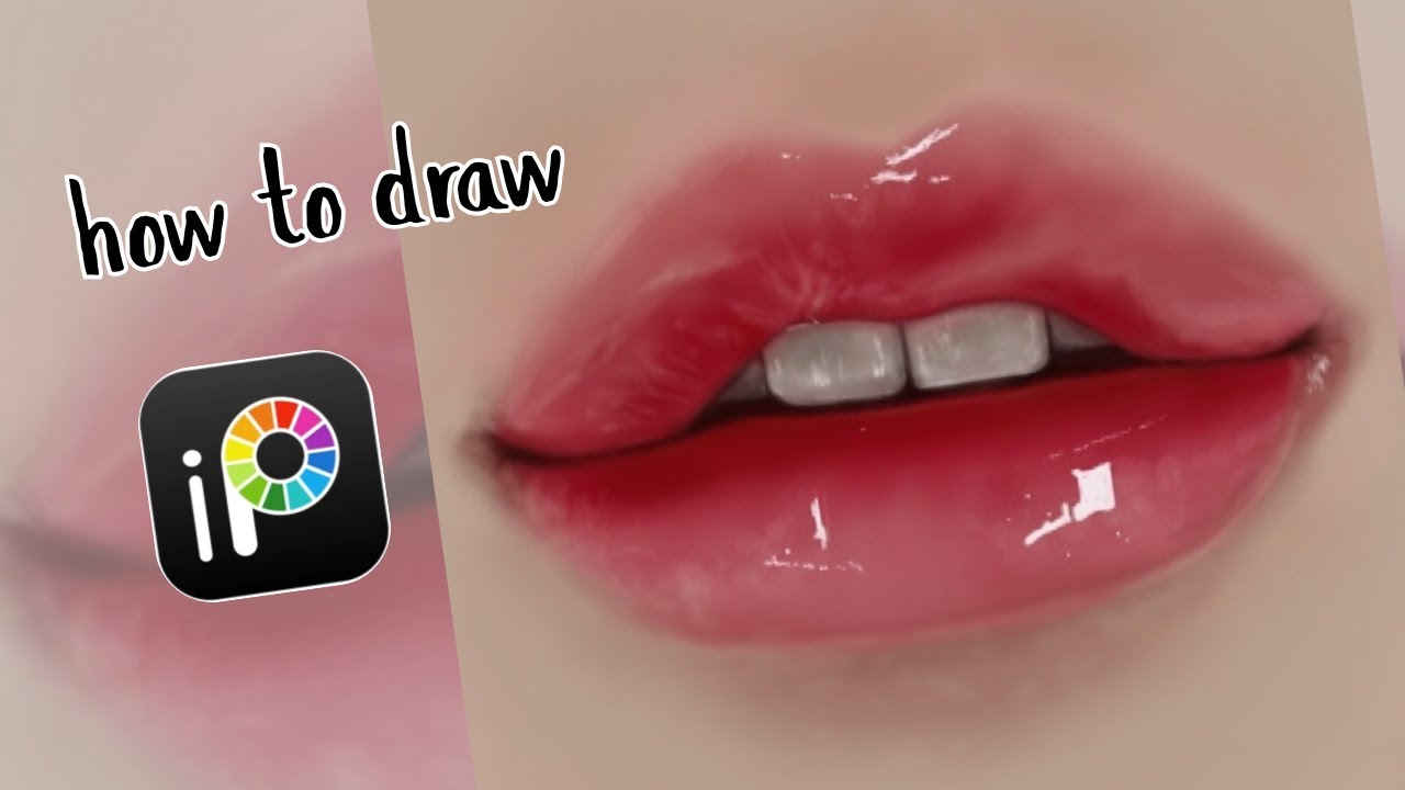 Juicy Glossy Lips  | Realistic Lips in Ibis Paint X 💋