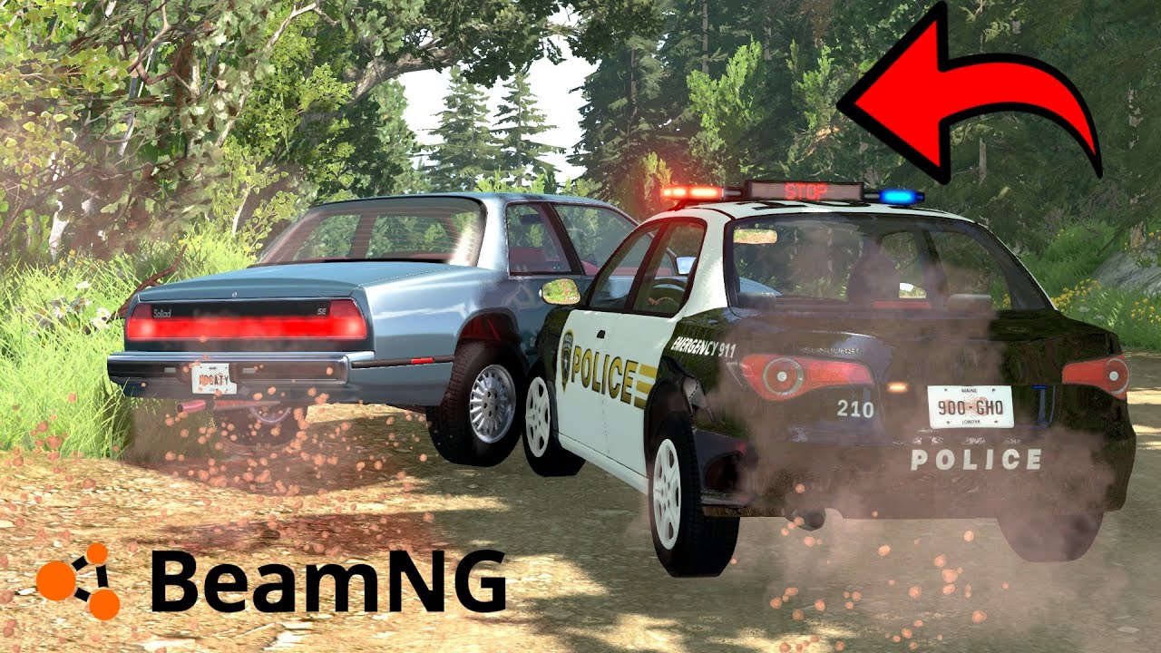 POŚCIGI POLICYJNE w BEAMNG.DRIVE #01 