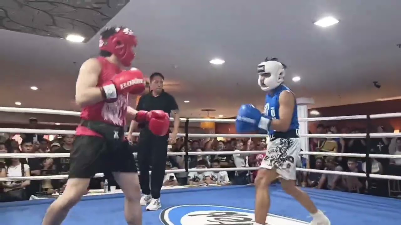 Pull fight boxing 🇵🇭cong. kiko barzaga (Red) VS 🇵🇭Prince Chicano (Blue)at the Elorde sports complex 