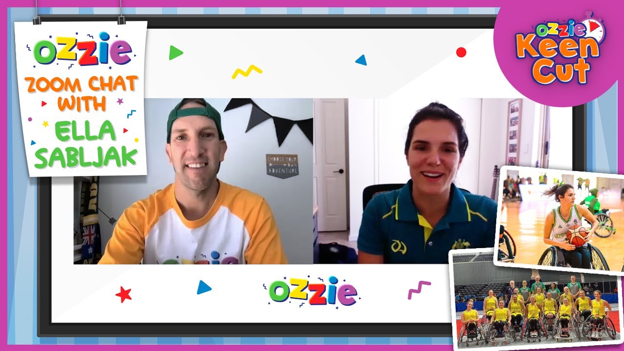 Learn About Wheelchair Basketball With Paralympian Ella Sabljak | Inspiring Zoom Chat For Kids Ozzie