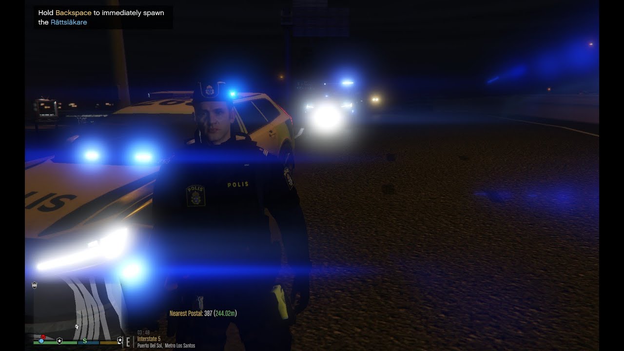 svensk polis i gta 5 (V90)