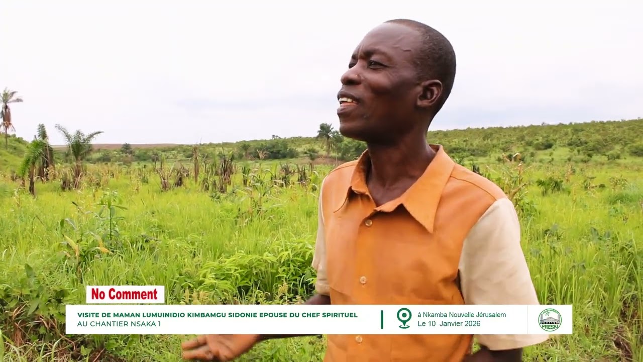 VISITE  DE LA REVERENDE SIDONIE LUMUINIDIO KIMBANGU AU CENTRE AGRICOLE DE NSAKA1 CE 10 JANV. 2026