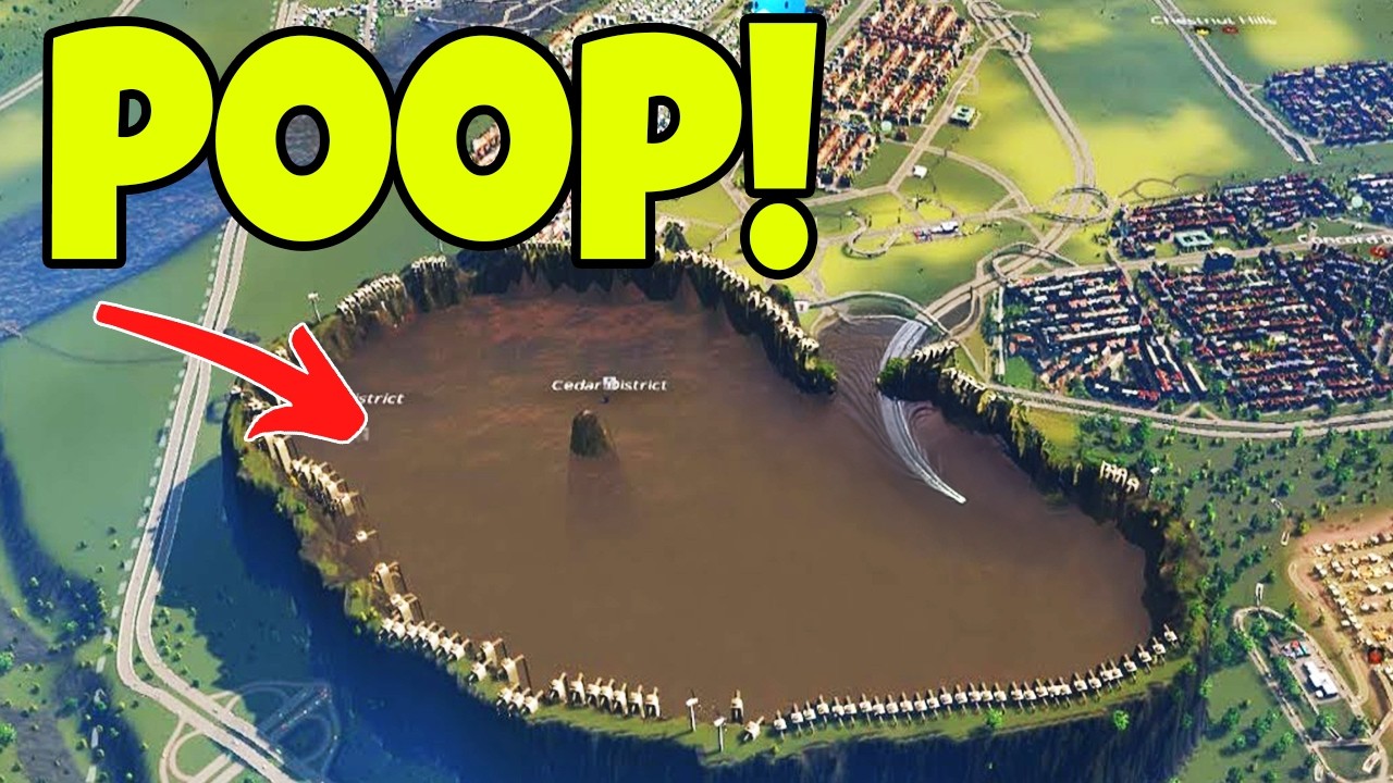 Destroying a City with SEWAGE TSUNAMI! | City Skylines 2