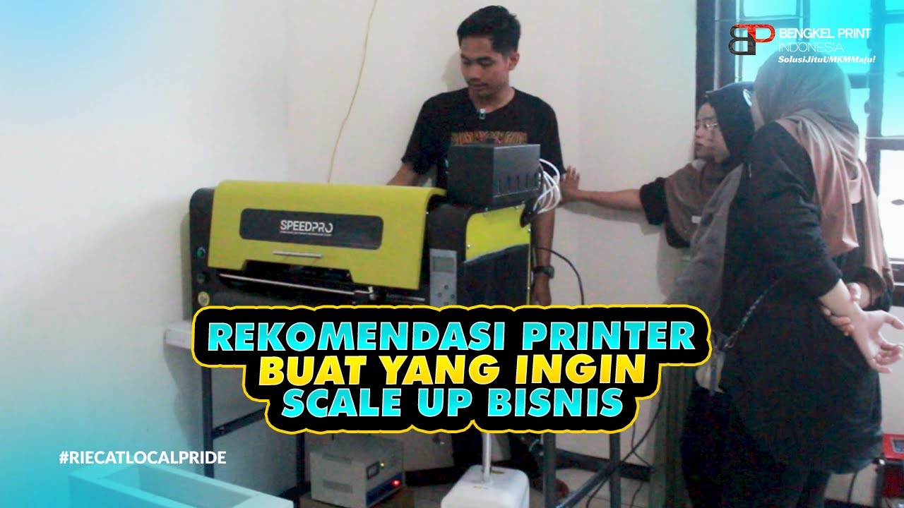 Training Mesin DTF SPEEDPRO Large format Langsung di Lokasi BP Fams!
