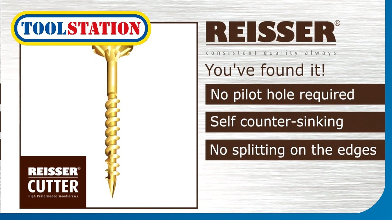 Reisser Cutter Screws: Ultimate Performance & Flawless Finish in Woodworking | Toolstation