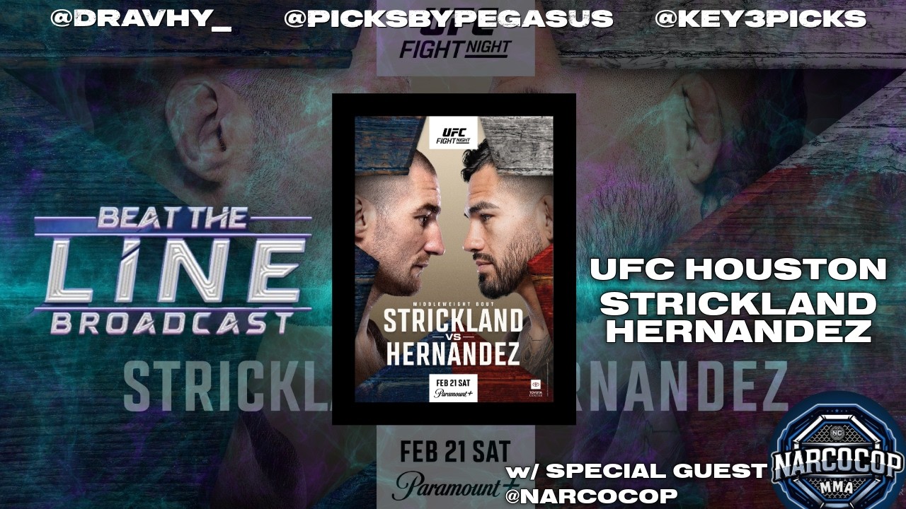 UFC Houston: Strickland vs. Hernandez | Full Card Breakdown | Bets and Predictions ft. NarcoCopMMA