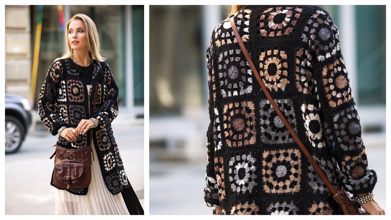 Mevsimlik Hırka Yapımı - Making Seasonal Motif Cardigan with Alize Angora Gold Batik