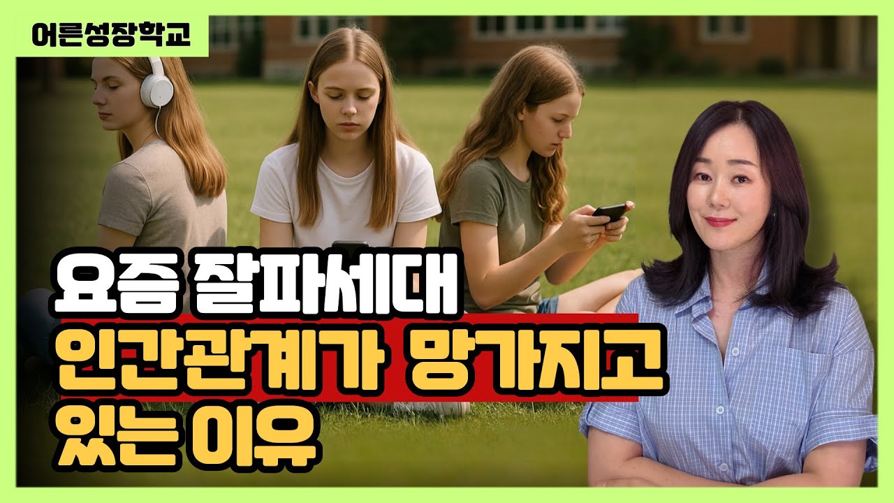 요즘 잘파세대 인간관계가 망가지고 있는 이유