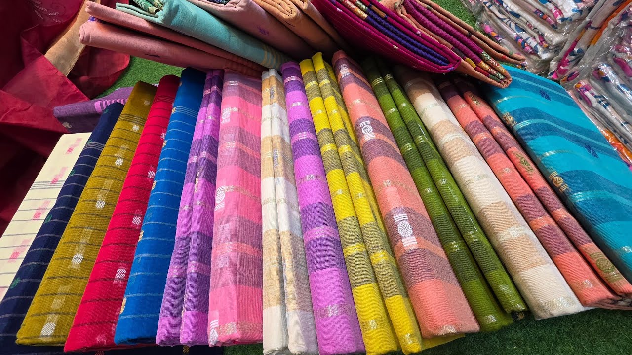 ১০০% সুতি হাতে বুনন করা শোরুমের শাড়ি পাইকারি দামে | মা খালাদের জন্য ভালো মানের শাড়ি ঈদ কালেকশন 