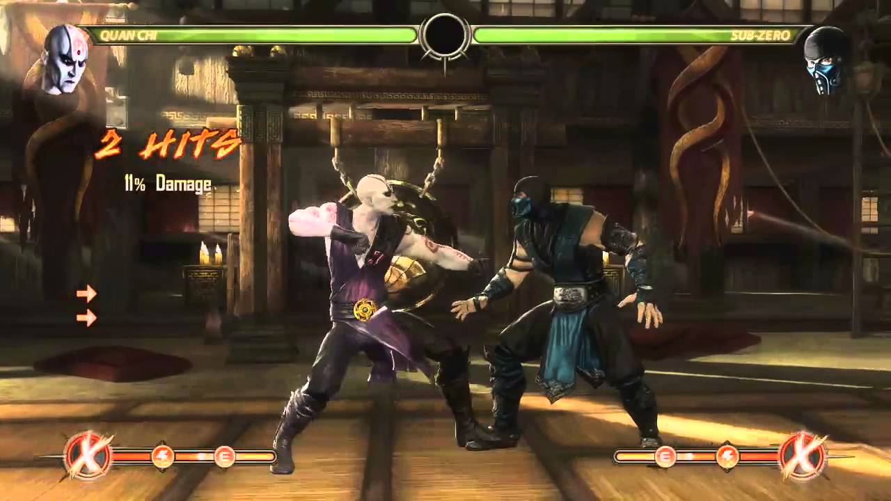 Mortal Kombat 9 - Quan Chi обучение + комбо