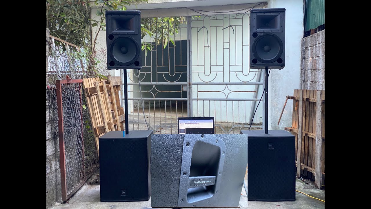 Đeo tai nghe và cảm nhận.Loa Electrol-voice ELX112 & sub ELX118.Âm thanh đỉnh cao.Bất ngờ cuối video