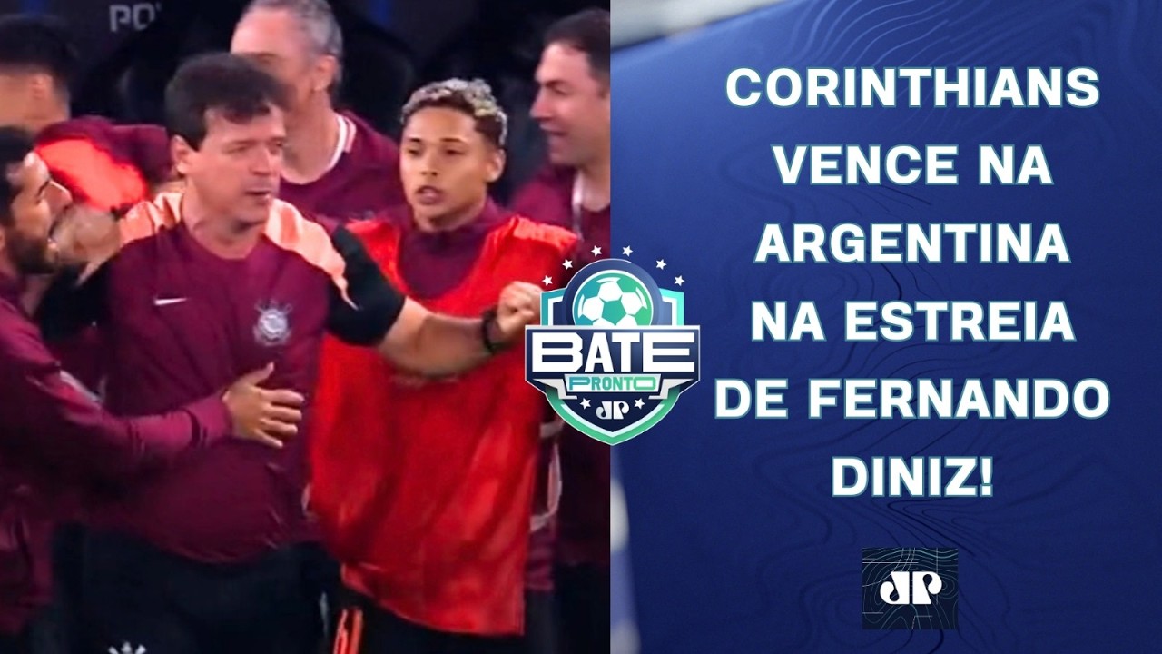 CORINTHIANS VENCE NA ESTREIA DE DINIZ E COME&Ccedil;A BEM NA LIBERTADORES! | BATE-PRONTO