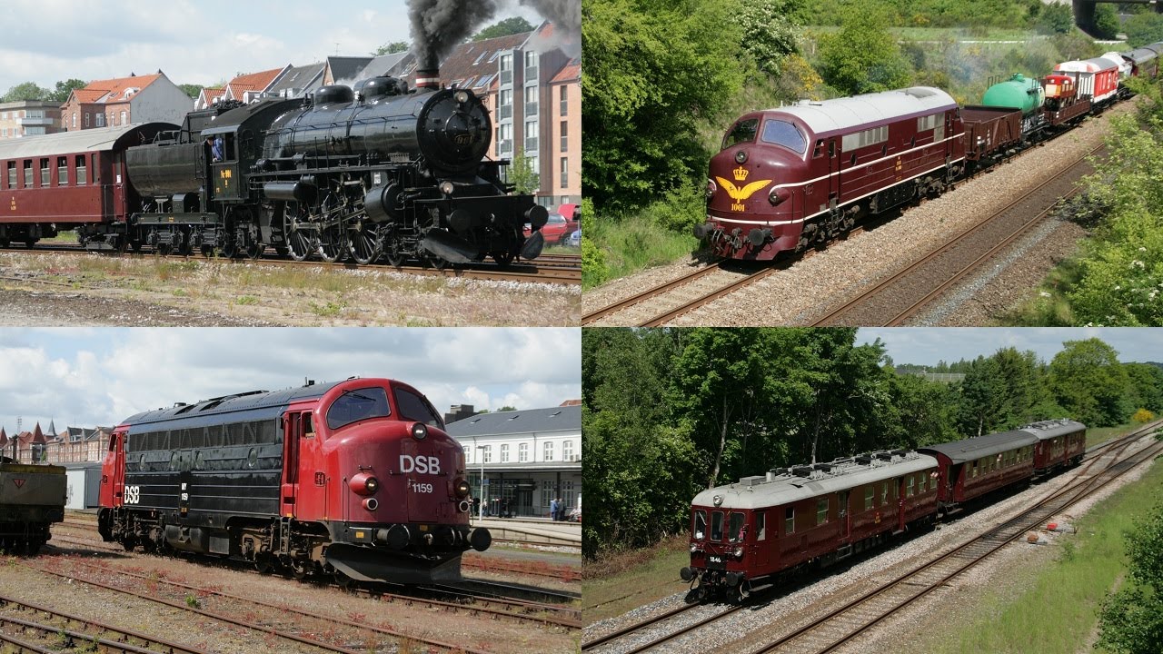 День открытых дверей в музейном депо в Рандерсе с Е991, MX1001, MY1101 и MY1159 - Дания