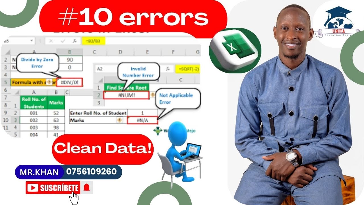 Advanced 10 Tricks of Cleaning Data Errors in Excel | Mr Khan explains