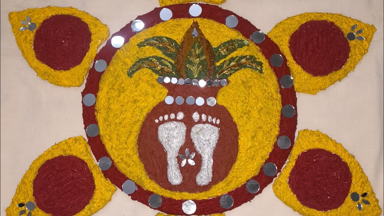 Eco-friendly textured art 🎨. .DIY ready rangoli...Rearrangeable. ..