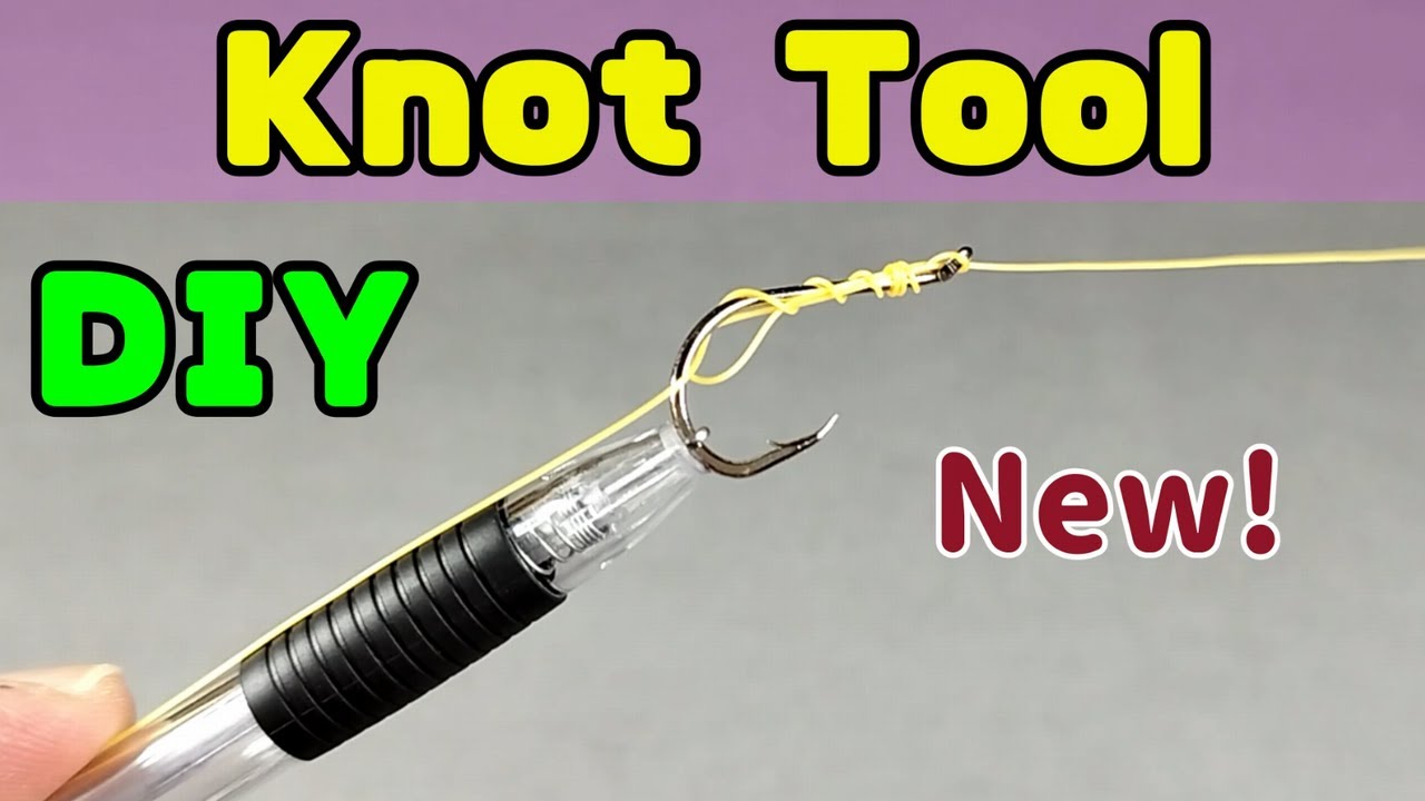 Fishing Hook tying tool that can be used in 10 ways.   Great fishing tool. DIY Fishing.
