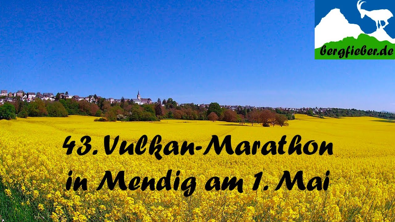 43. Vulkan Marathon Mendig, wie immer am 1. Mai
