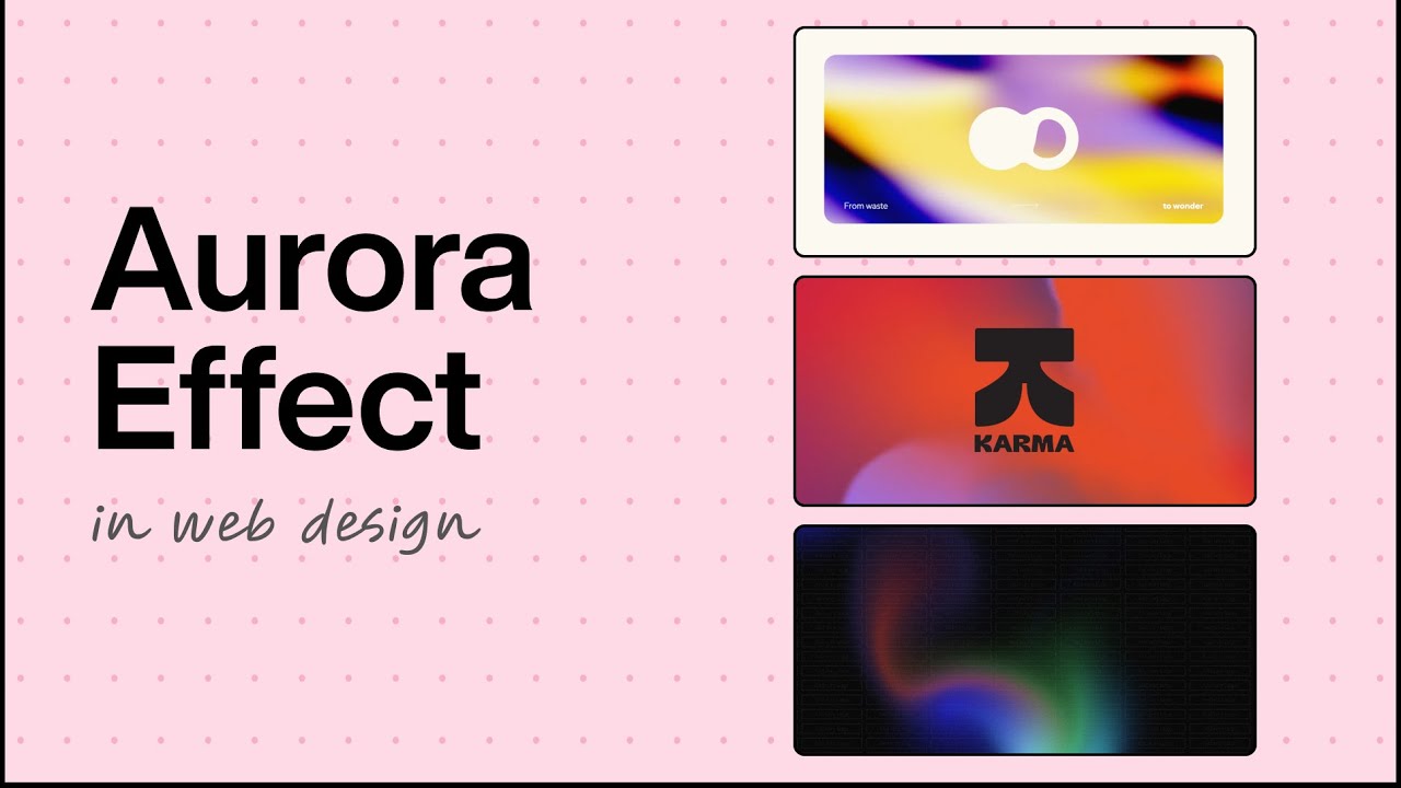 Aurora effect in design - style breakdown